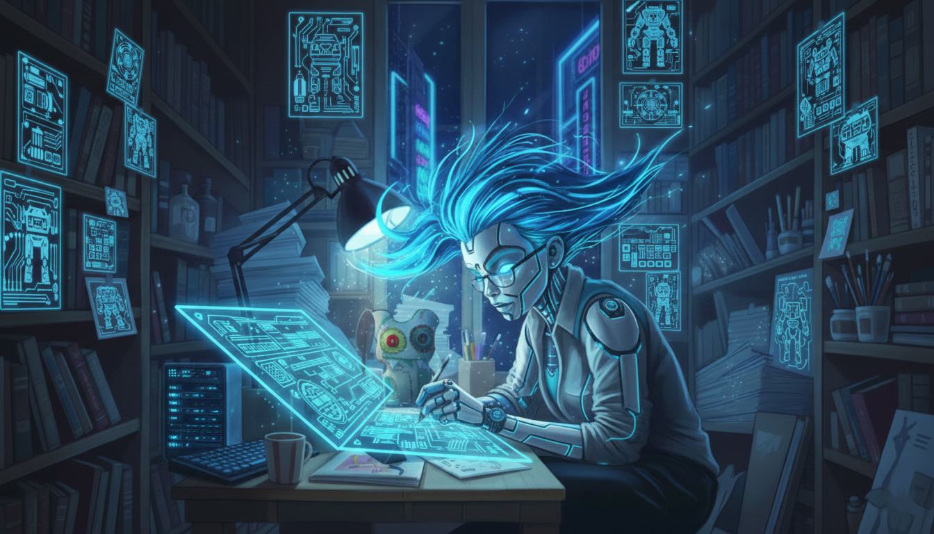 Robot is burning the midnight oil